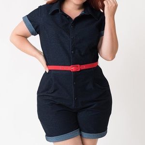 Unique Vintage Denim Romper
